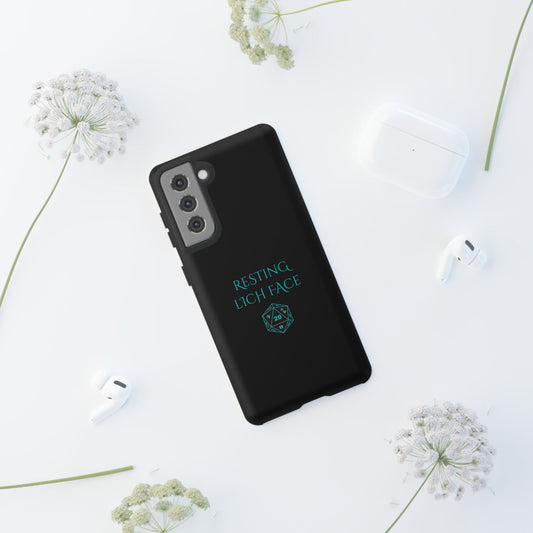 Funny Phone Case - Resting Lich Face, Gift for Friends, Quirky Humor, Phone Protection, Unique Gift